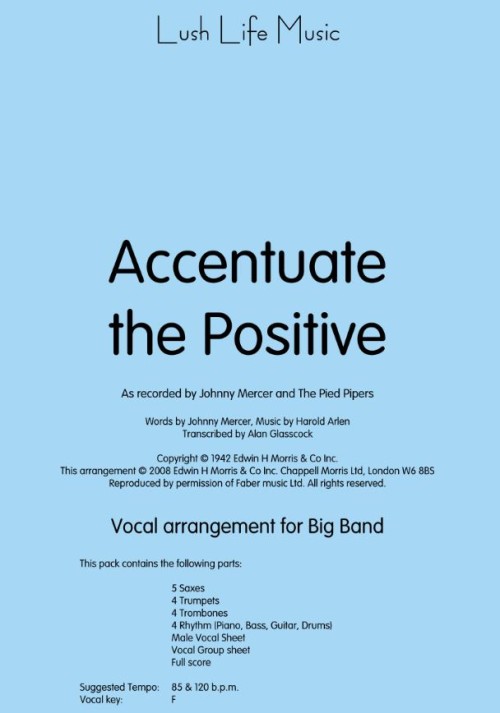 ACCENTUATE THE POSITIVE (Mercer/Pied Pipers)